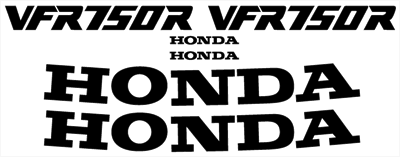 Honda VFR 750R Decal Set